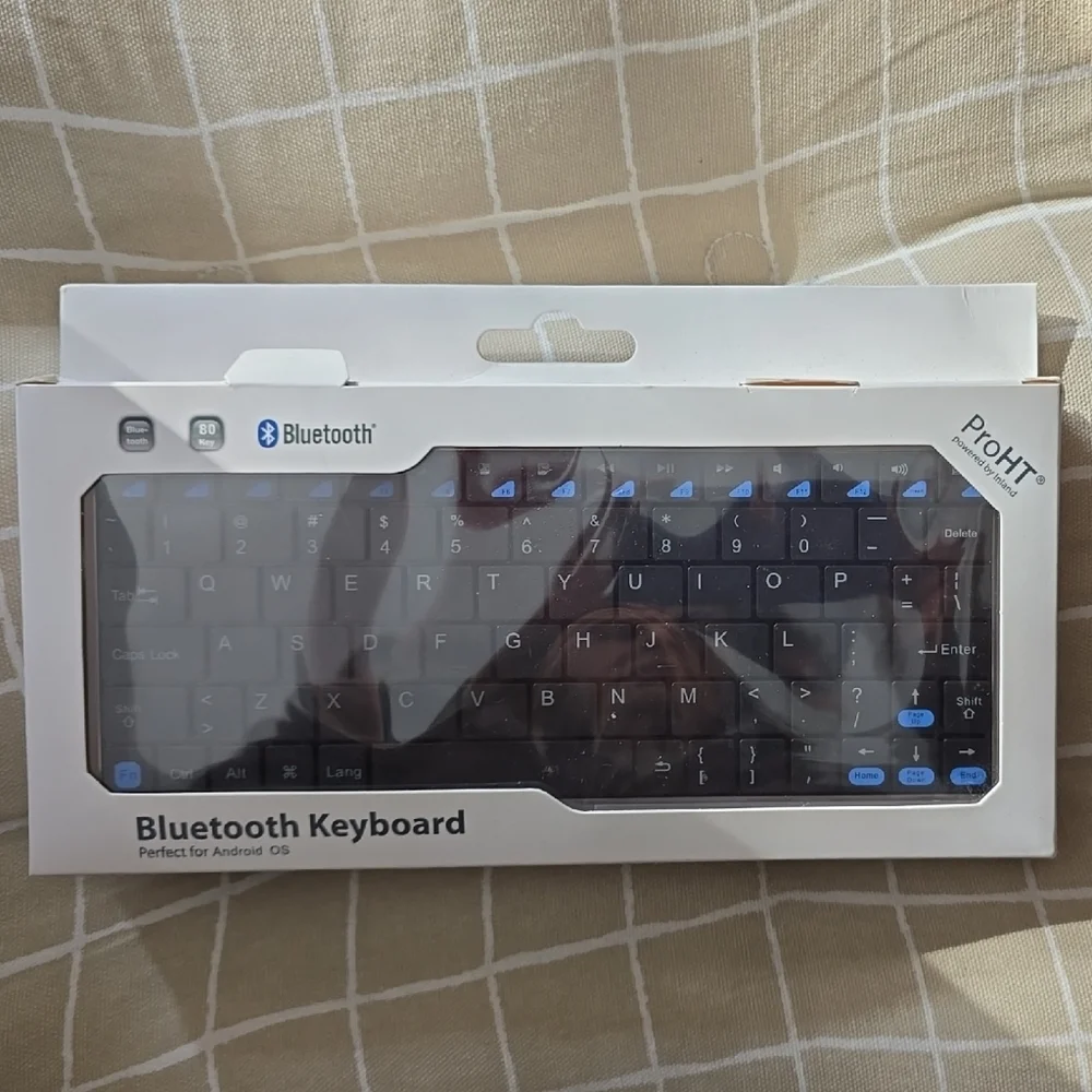 Bluetooth Keyboard with Black Keys